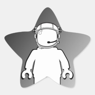 Sticker Étoile L'astronaute de style banksy Minifig