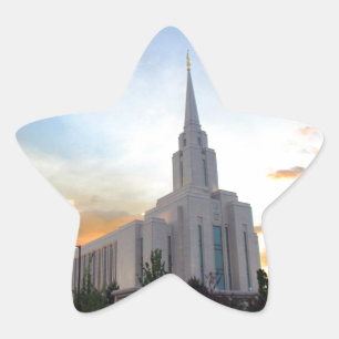 Sticker Étoile LDS Utah Temple sunset