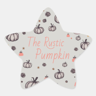 Sticker Étoile Le Citrouille rustique