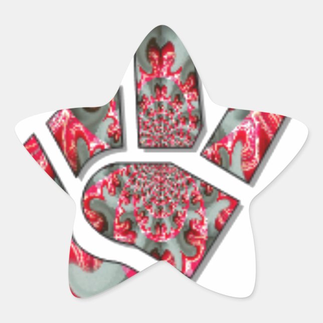 Sticker Étoile Le pouvoir dans la paume : le salut à deux doigts (Devant)