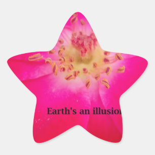Sticker Étoile Le Rose cosmique : Le design trompeur de la nature