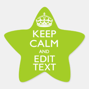 Sticker Étoile Le vert androïde gardent le calme pour avoir votr
