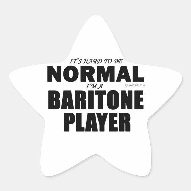 Sticker Étoile Lecteur Baritone normal (Devant)