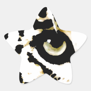 Sticker Étoile Léopard Eye