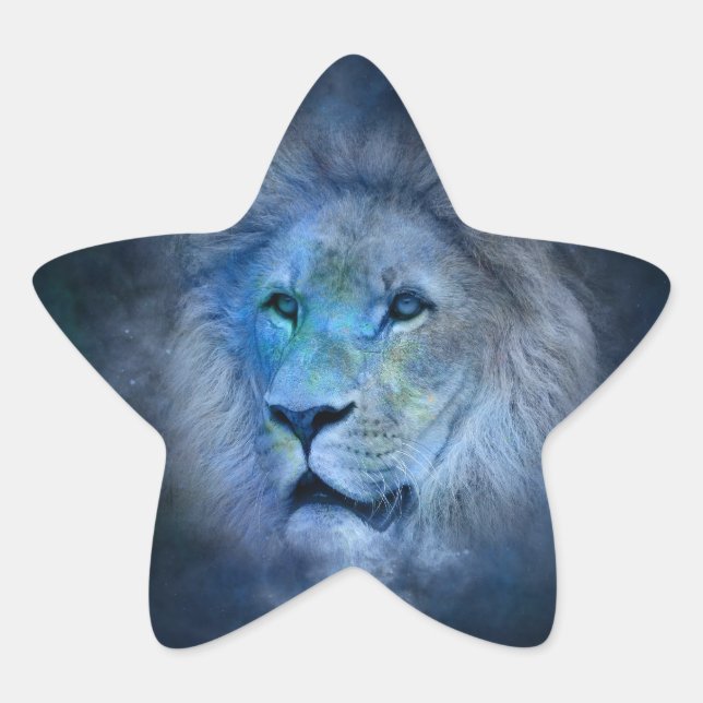 Sticker Étoile lion leo (Devant)