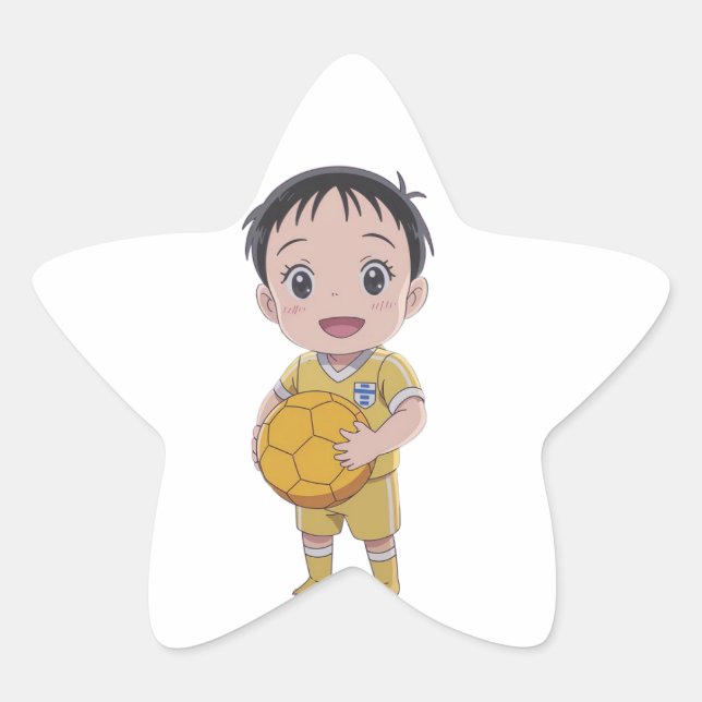 Sticker Étoile Love football (Devant)