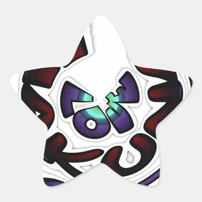 Sticker Étoile Love Hakuna Matata Art Imprimer (Devant)