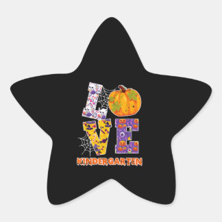 Sticker Étoile Love Kindergarten Enseignant École Costume d'Hallo
