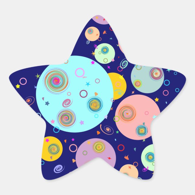 Sticker Étoile L'univers B2 (Devant)