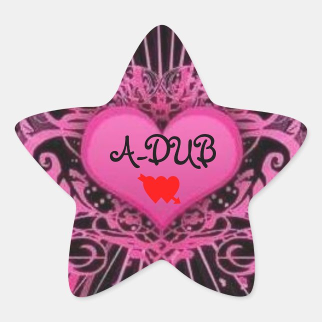 STICKER ÉTOILE LUV A-DUB (Devant)