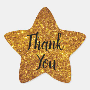 Sticker Étoile luxueux brun doré