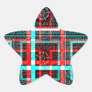 Sticker Étoile Ma conception de Maze Carré