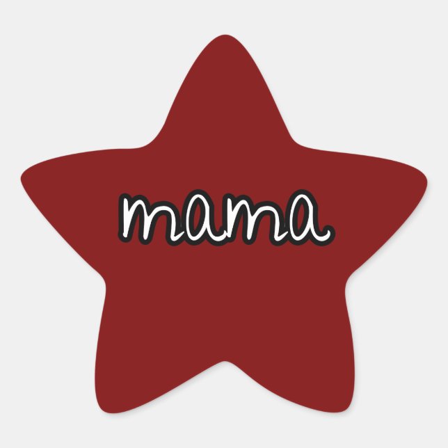 Sticker Étoile maman  (Devant)