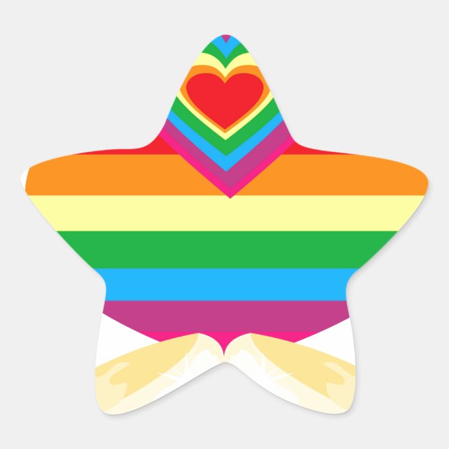 Sticker Étoile mariage gay (Devant)