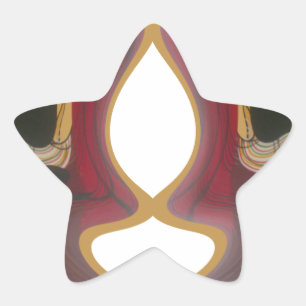 Sticker Étoile Massai Mosaic : Célébration de la culture en plein