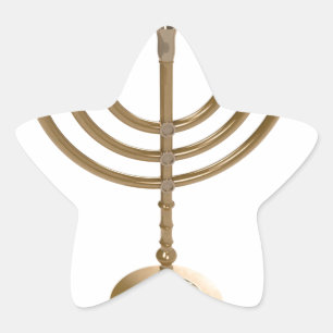 Sticker Étoile menorah or