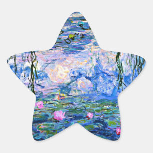Sticker Étoile Monet - Water Lys 1919, peinture fine art