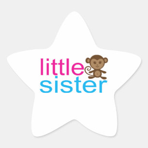 Sticker Étoile Monkey Little Sister