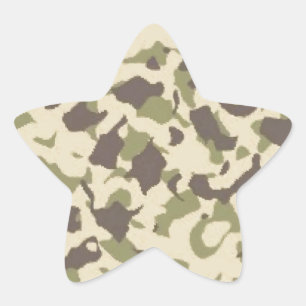 Sticker Étoile Motif Camo