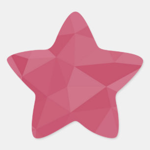 Sticker Étoile Motif de maille géométrique rose clair