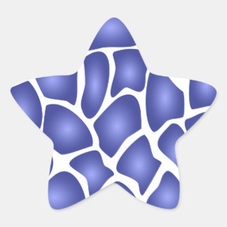 Sticker Étoile Motif de mosaïque aléatoire bleu profond