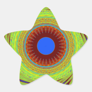 Sticker Étoile Ne vous inquiétez pas d'être heureux d'impression 