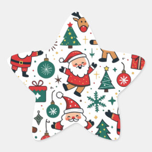 Sticker Étoile Noël