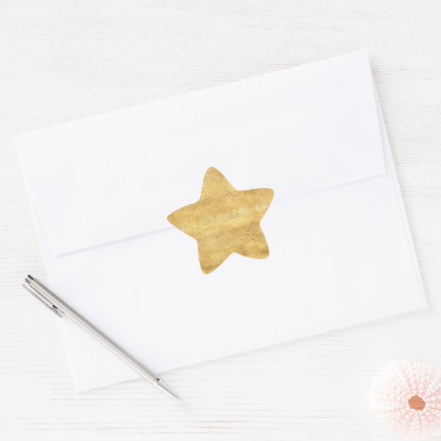 Sticker Étoile Noël Gold Glitz (Enveloppe)