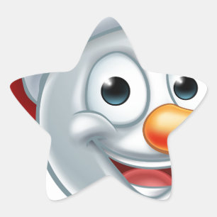 Sticker Étoile Noël Snowman Santa Hat Emoji