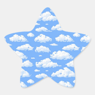 Sticker Étoile Nuages