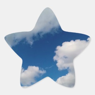 Sticker Étoile Nuages doux