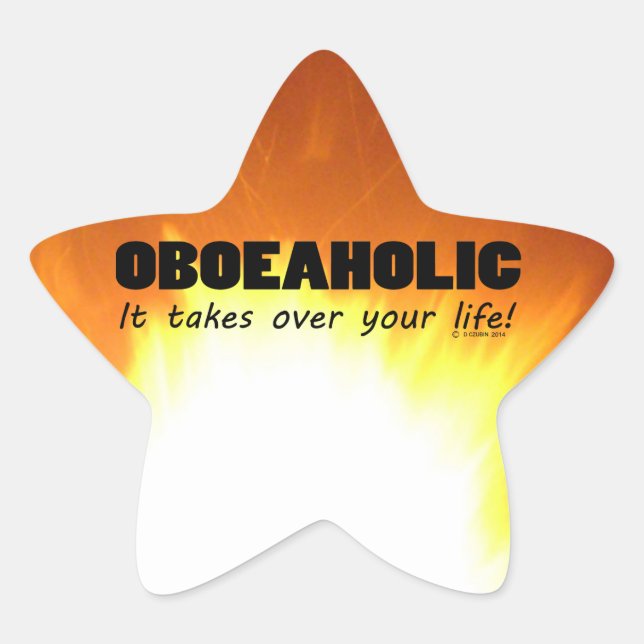 Sticker étoile Oboeaholic Life (Devant)