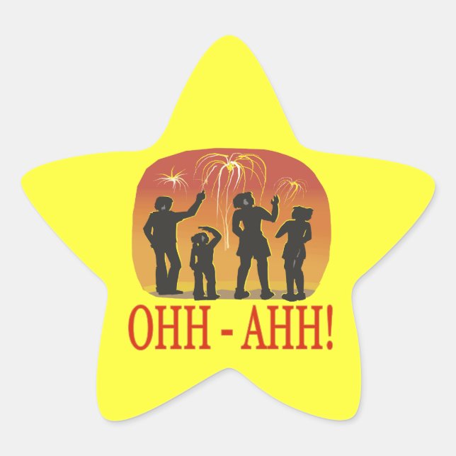 Sticker Étoile Ohh Ahh (Devant)