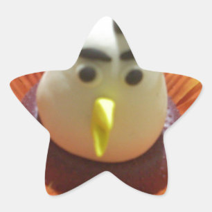 Sticker Étoile Oiseau sculpté en Tournesol Imprimer