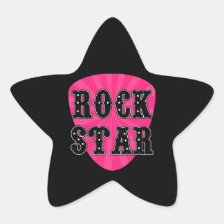 Sticker Étoile Onglet de guitare Rock Star