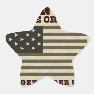 Sticker Étoile Paix Recherchée