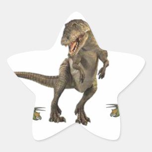 Sticker Étoile Papier Dinosaure