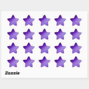 Sticker Étoile Papillons Enchantés Violet foncé