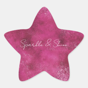 Sticker Étoile Parties scintillant de glam Abstraite rose Fille