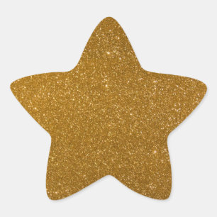 Sticker Étoile Parties scintillant d'or
