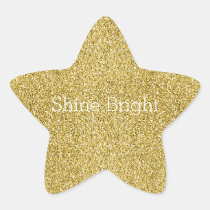 Sticker Étoile Parties scintillant Gold Glitzy