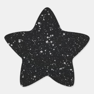 Sticker Étoile Parties scintillant Stars2 - Noir argenté