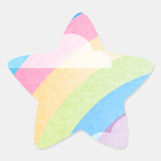 Sticker Étoile Pastel Rainbow