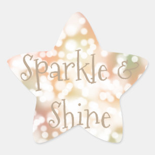 Sticker Étoile Pastel "Sparkle and Shine" bokeh pastel personnali