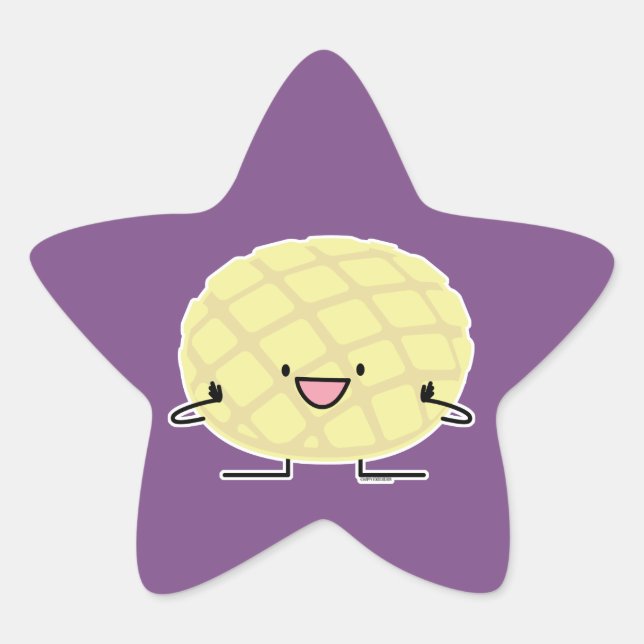 Sticker Étoile Patisserie doux de pain de conque japonaise de (Devant)