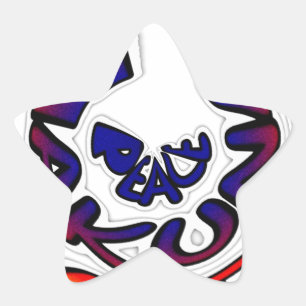 Sticker Étoile "Peace Hakuna Matata"