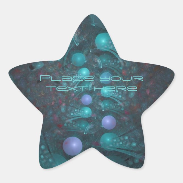 Sticker Étoile Peau Alien 001 (Devant)