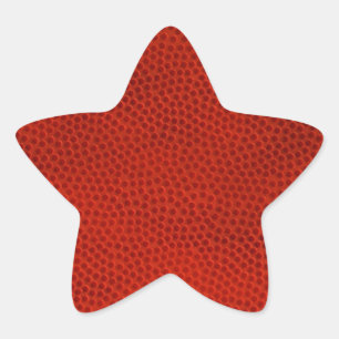 Sticker Étoile Peau de texture de gros plan du basket