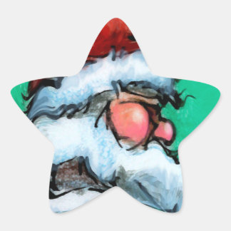 Sticker Étoile Père Noël
