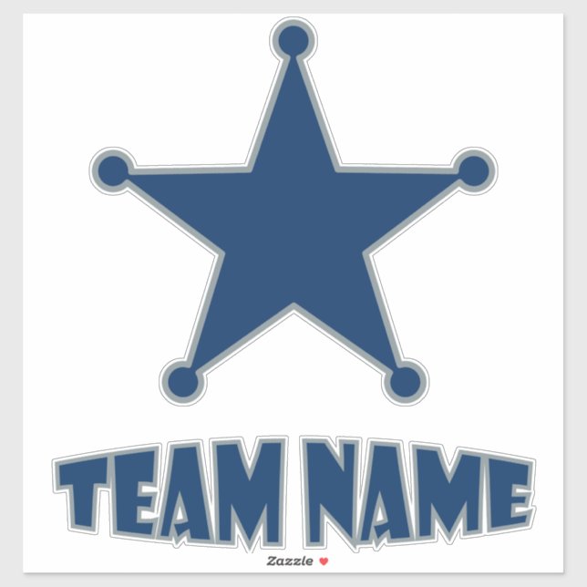 Sticker Étoile personnalisée personnalisée personnalisée p (Feuille)